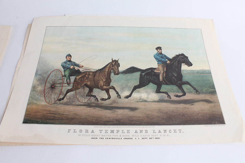 Norman Rockwell and Currier & Ives Offset Lithographs