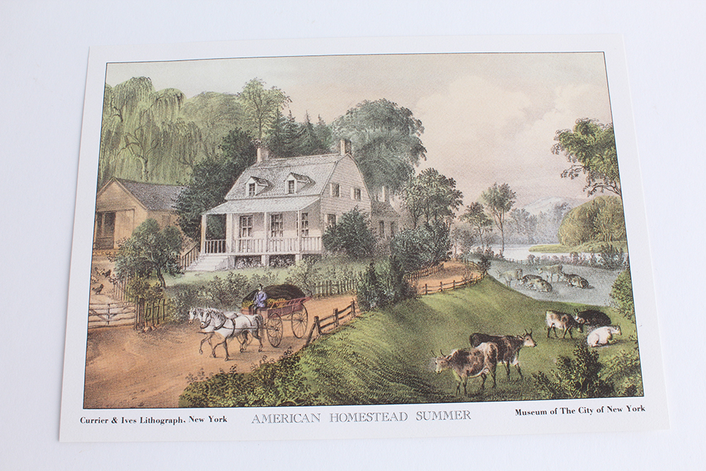 Norman Rockwell and Currier & Ives Offset Lithographs