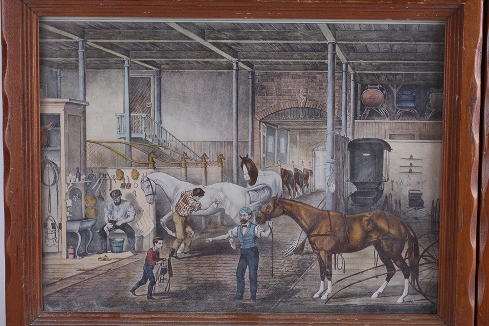 Pair of Horse Themed Framed Offset Lithographs