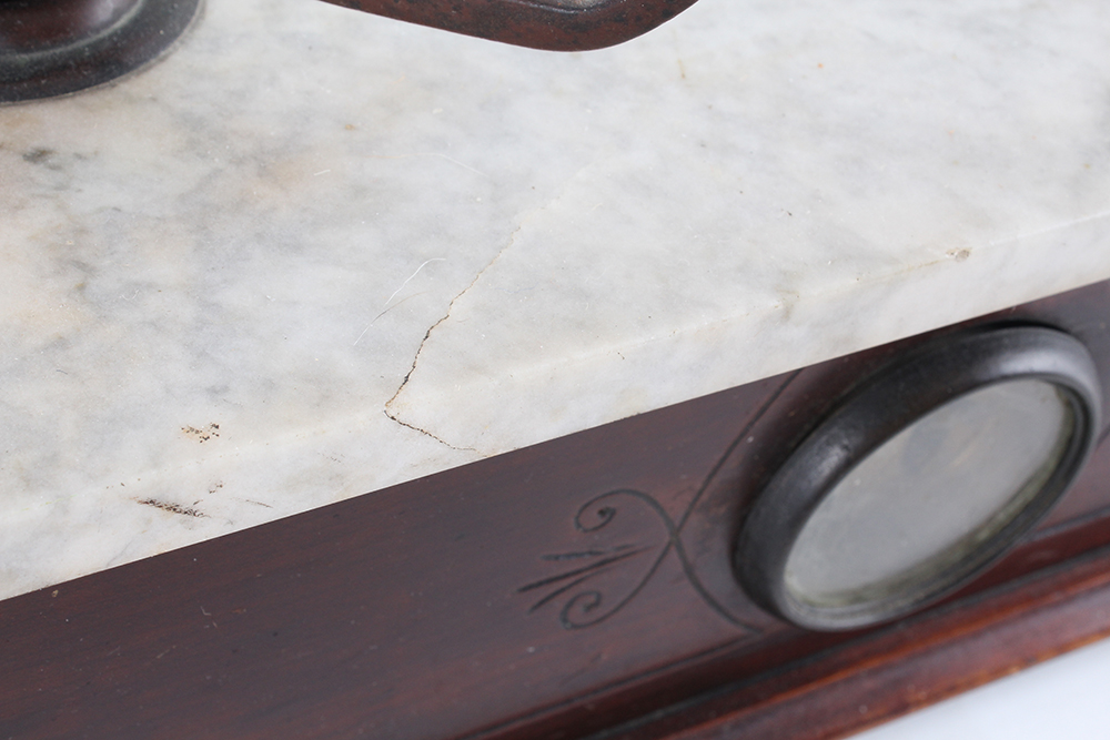 Vintage Marble Topped Double Scale