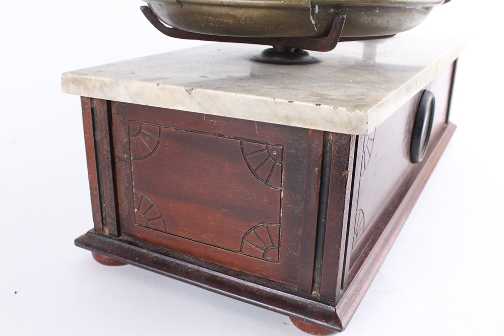 Vintage Marble Topped Double Scale