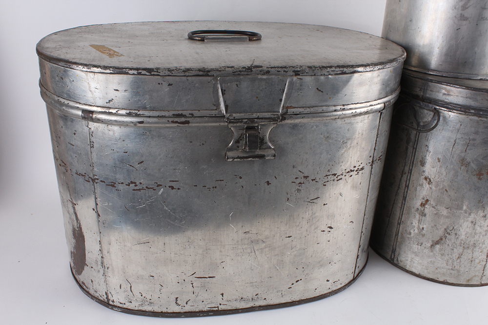 Aluminum Tubs of Graduated Size