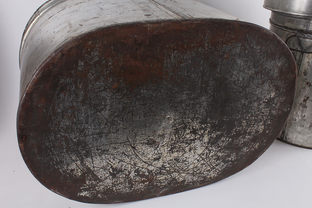 Aluminum Tubs of Graduated Size