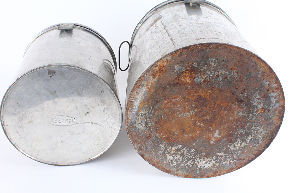 Aluminum Tubs of Graduated Size