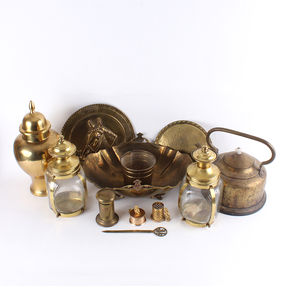 Collection of Brass and Brass Tone Decor