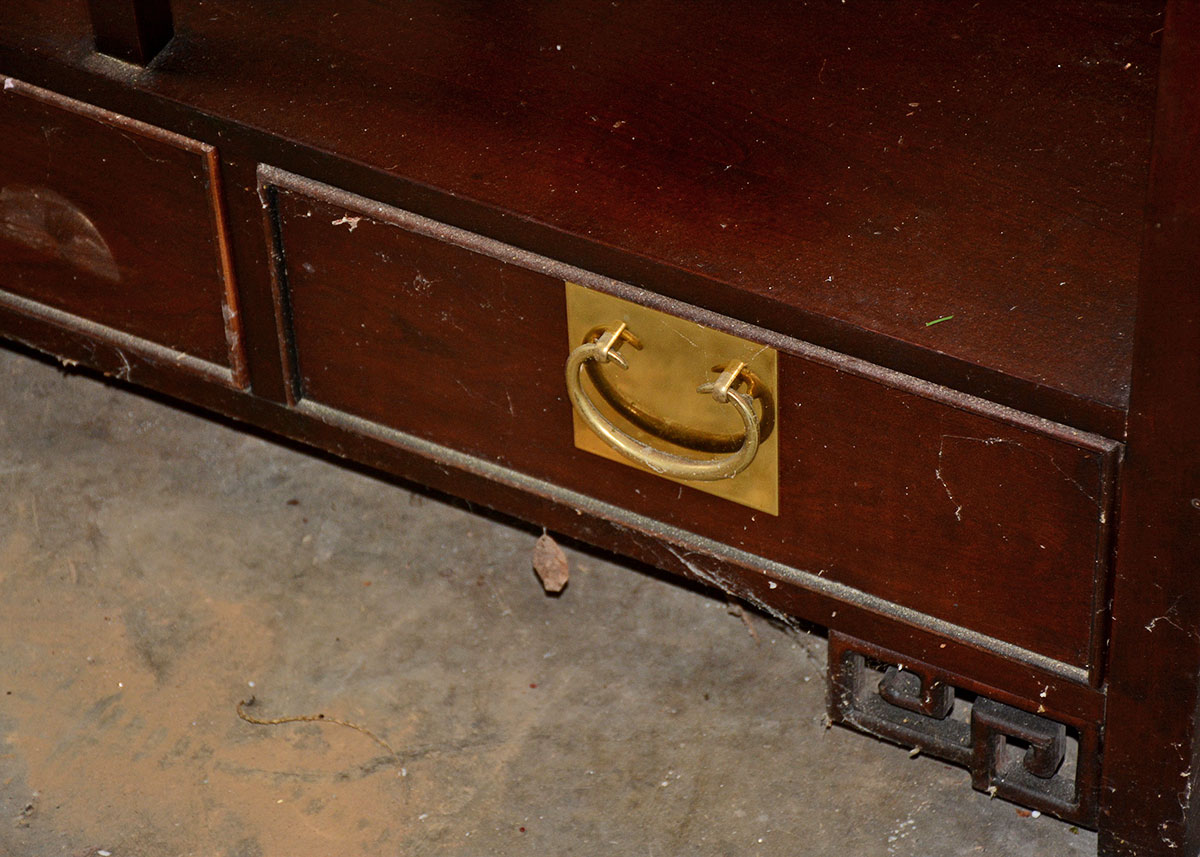 Asian Inspired Mahogany Shelves by Century Furniture