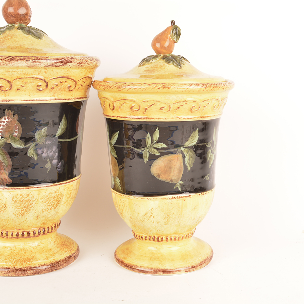 Set of Ceramic Raymond Waites Kitchen Canisters