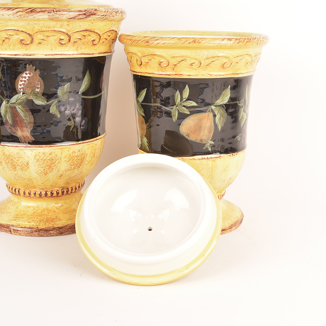 Set of Ceramic Raymond Waites Kitchen Canisters