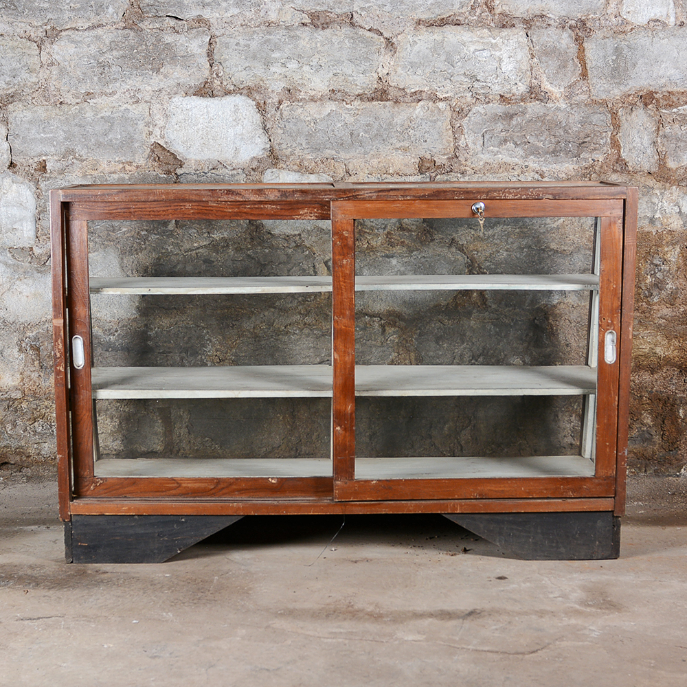 Vintage Slant-Front Display Case