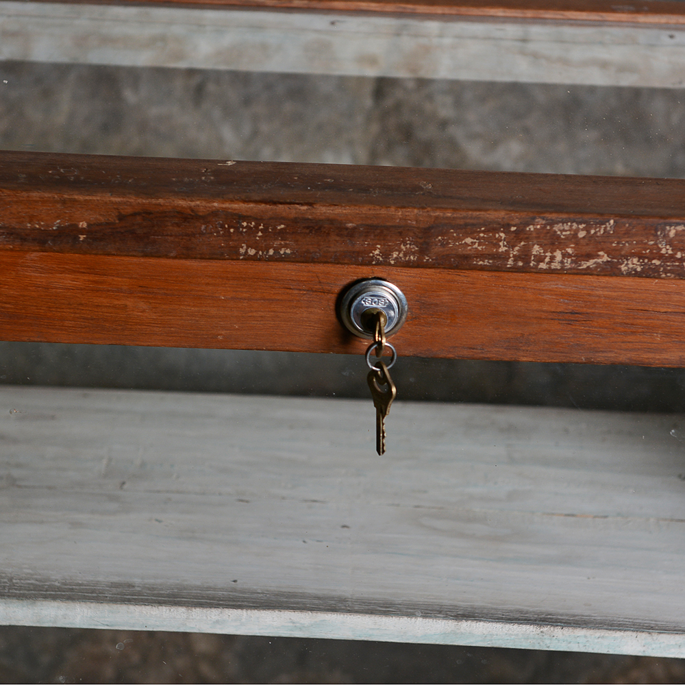 Vintage Slant-Front Display Case