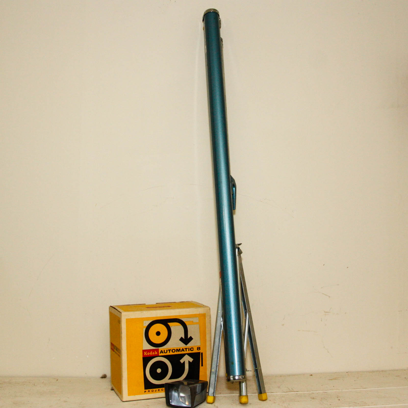 Kodak Automatic Projector and Radiant Picturemaster Screen