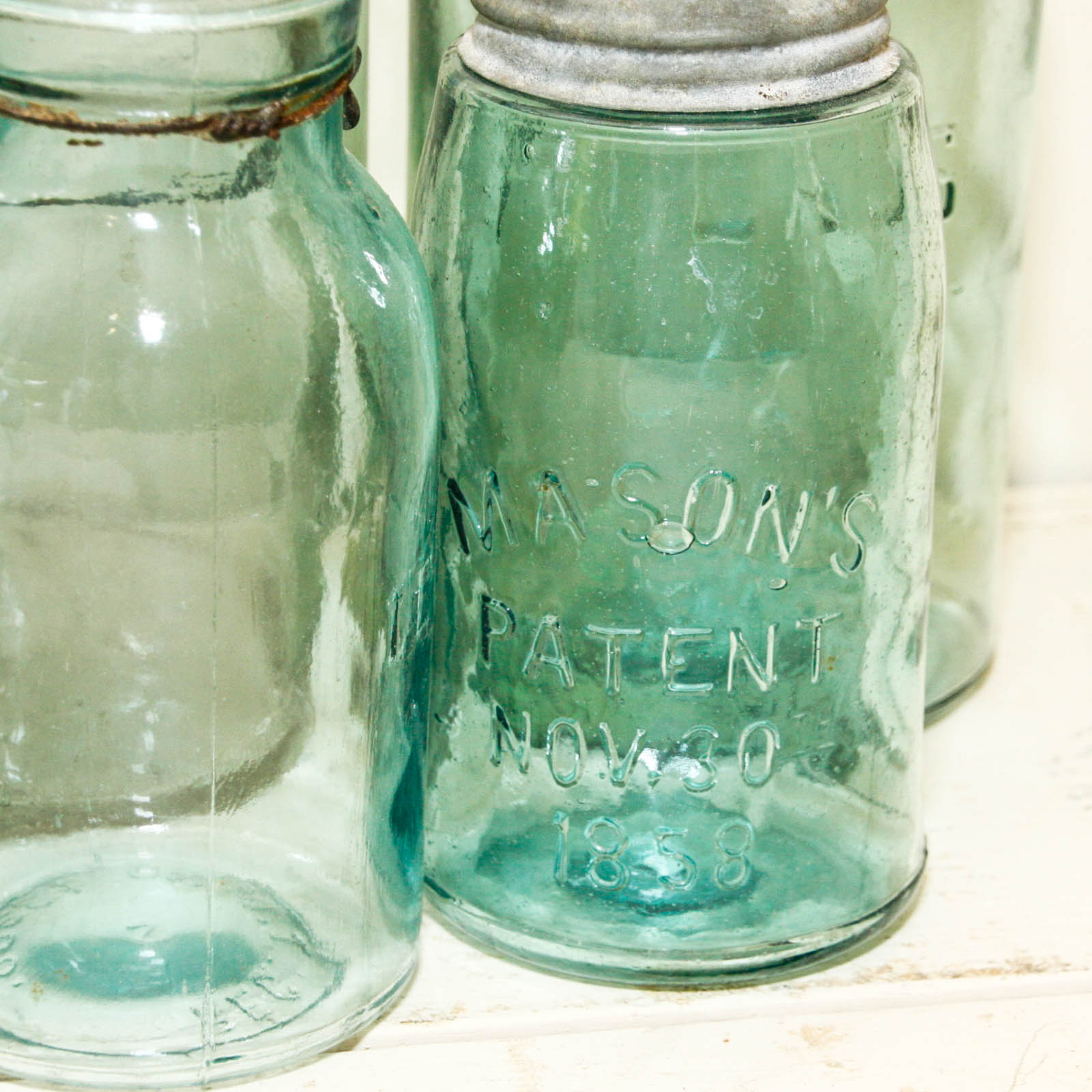 Assorted Mason Jars Featuring Ball and Atlas Brands