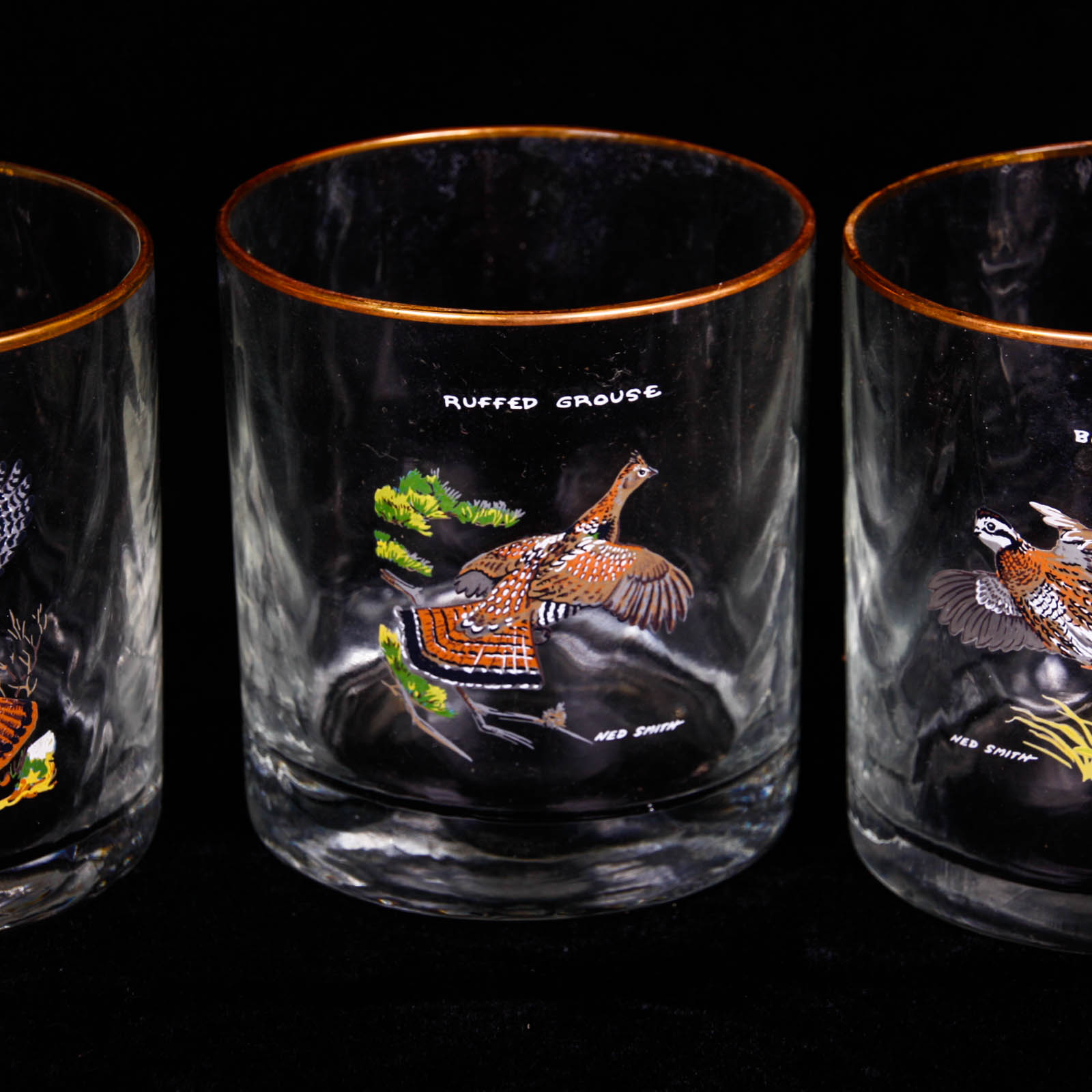 Ned Smith Waterfowl Lowball Glasses