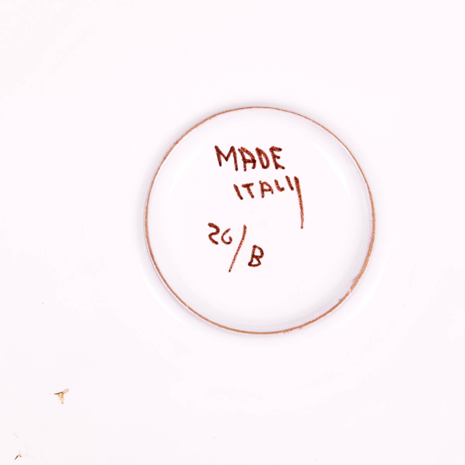 Italian Ceramic Serving Platter and Bowl with Vegetable Motif