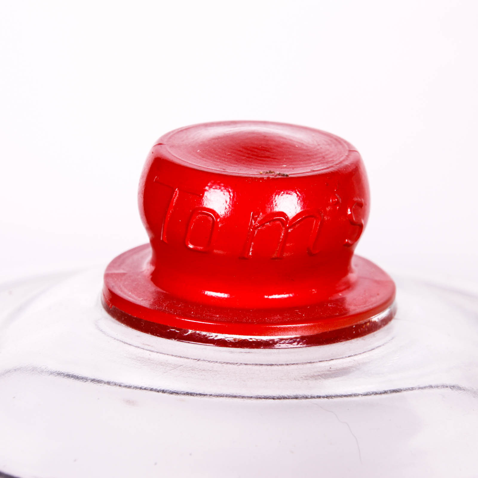 Vintage Tom's Peanut and Peanut Butter Glass Jars