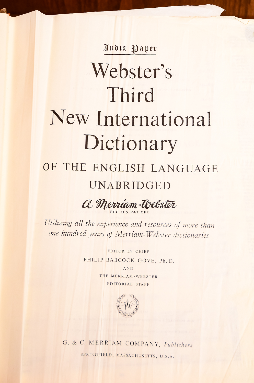 Pair of Webster's Dictionaries