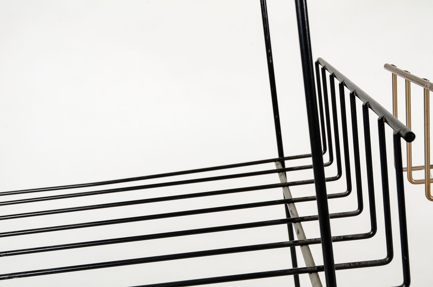 Pair of Vintage Wire Book Racks