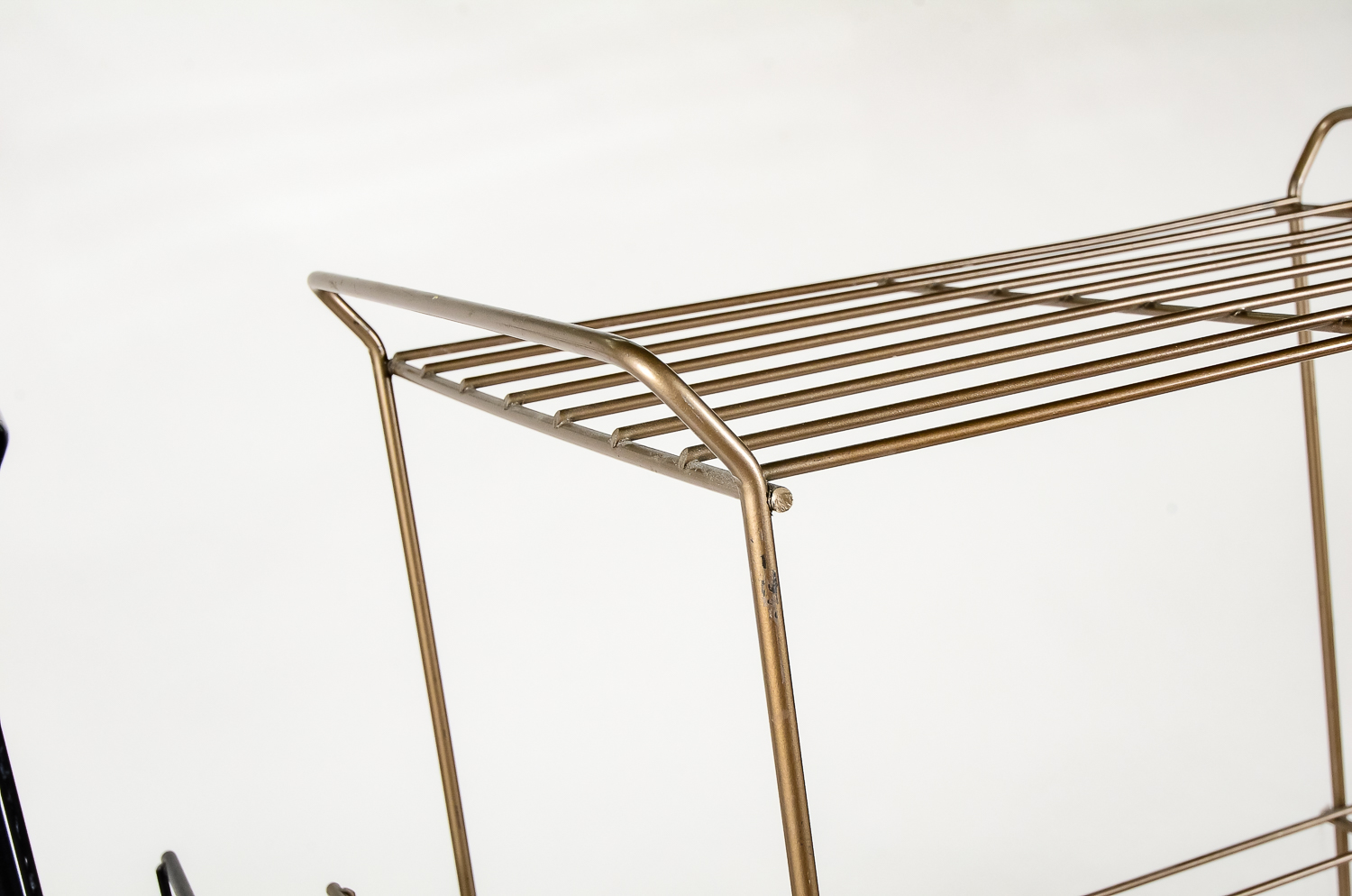 Pair of Vintage Wire Book Racks