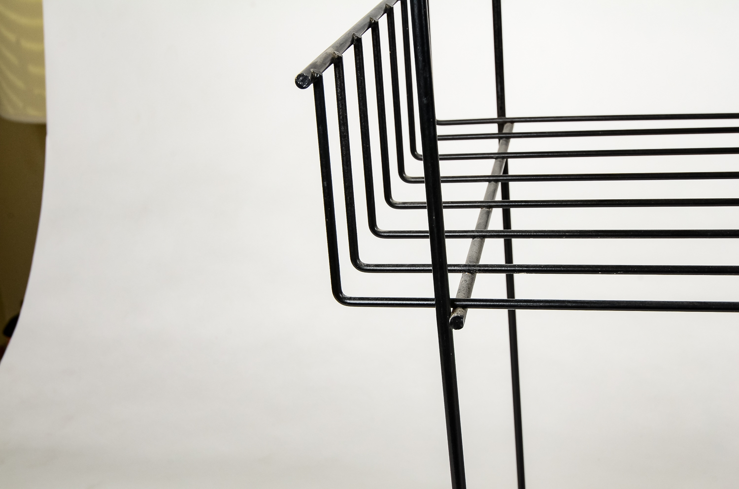 Pair of Vintage Wire Book Racks