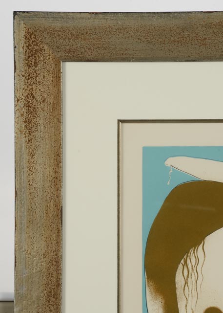 Salvador Dalí Original Mixed Media Print "Vision Planétaire et Scatologique"