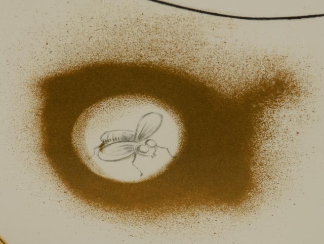 Salvador Dalí Original Mixed Media Print "Vision Planétaire et Scatologique"