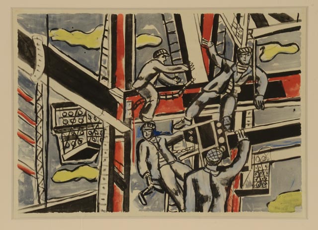After Fernand Leger Lithograph on Paper "The Builders"