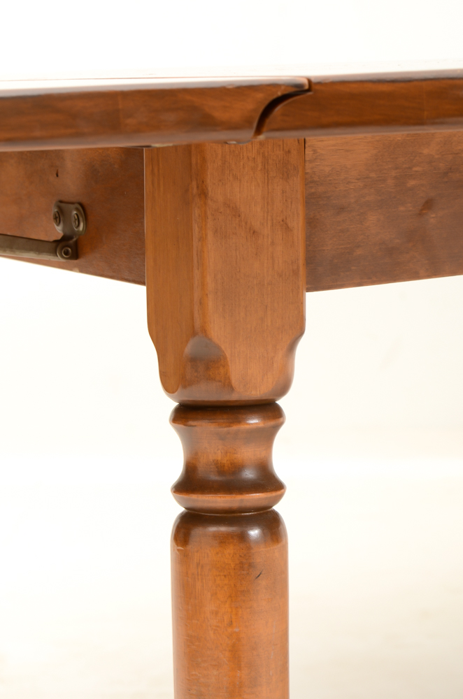 Ethan Allen Maple Drop-Leaf Dining Table and Chairs