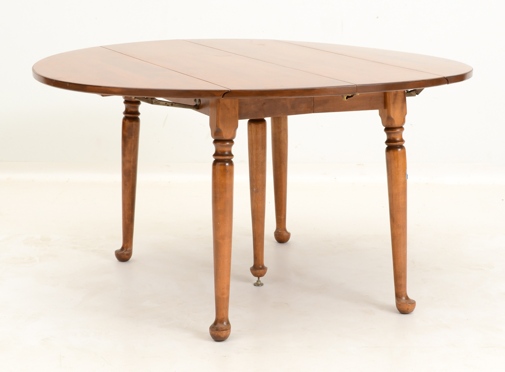 Ethan Allen Maple Drop-Leaf Dining Table and Chairs