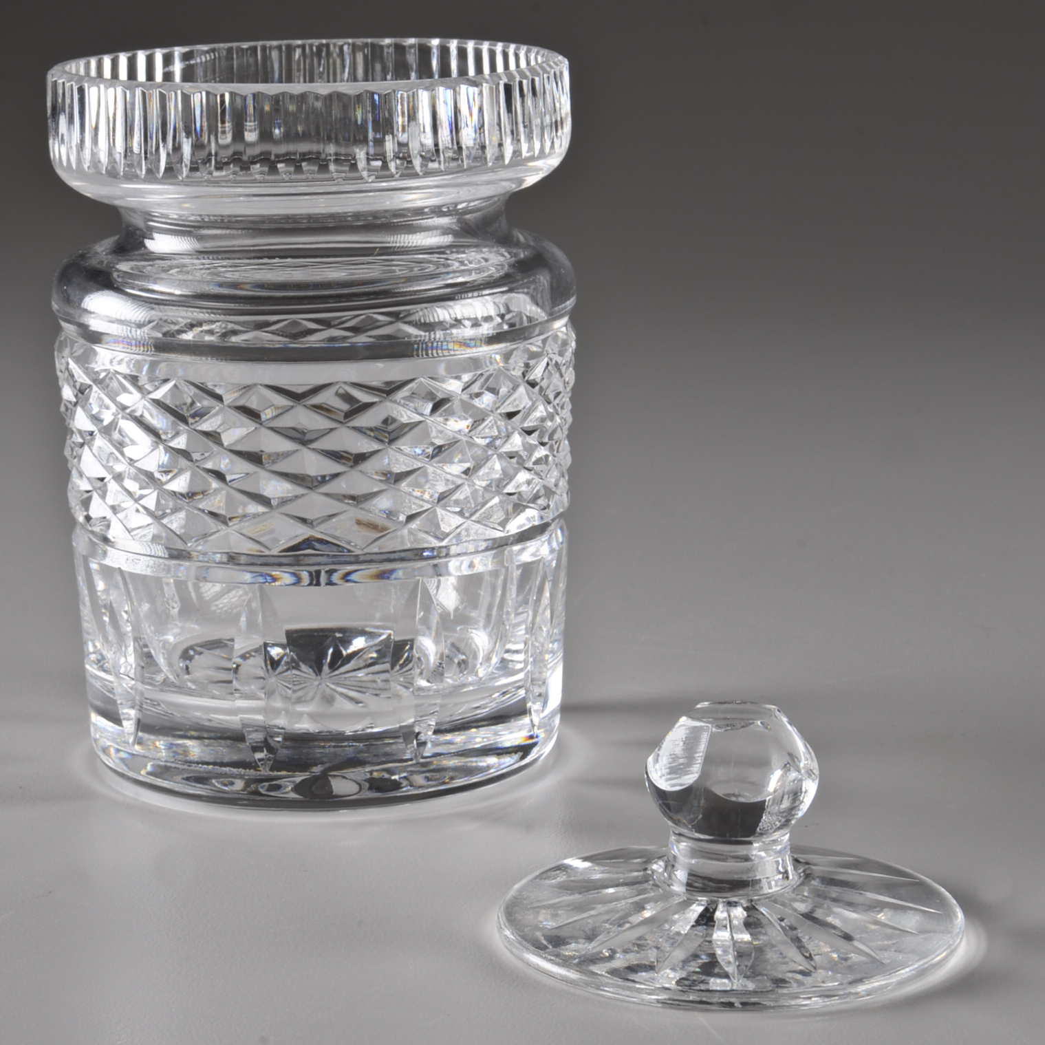 Waterford Cut Crystal Honey and Mustard Jars