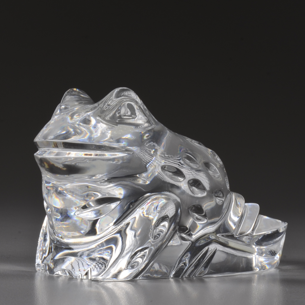 Waterford Crystal Figural Frog Paperweight