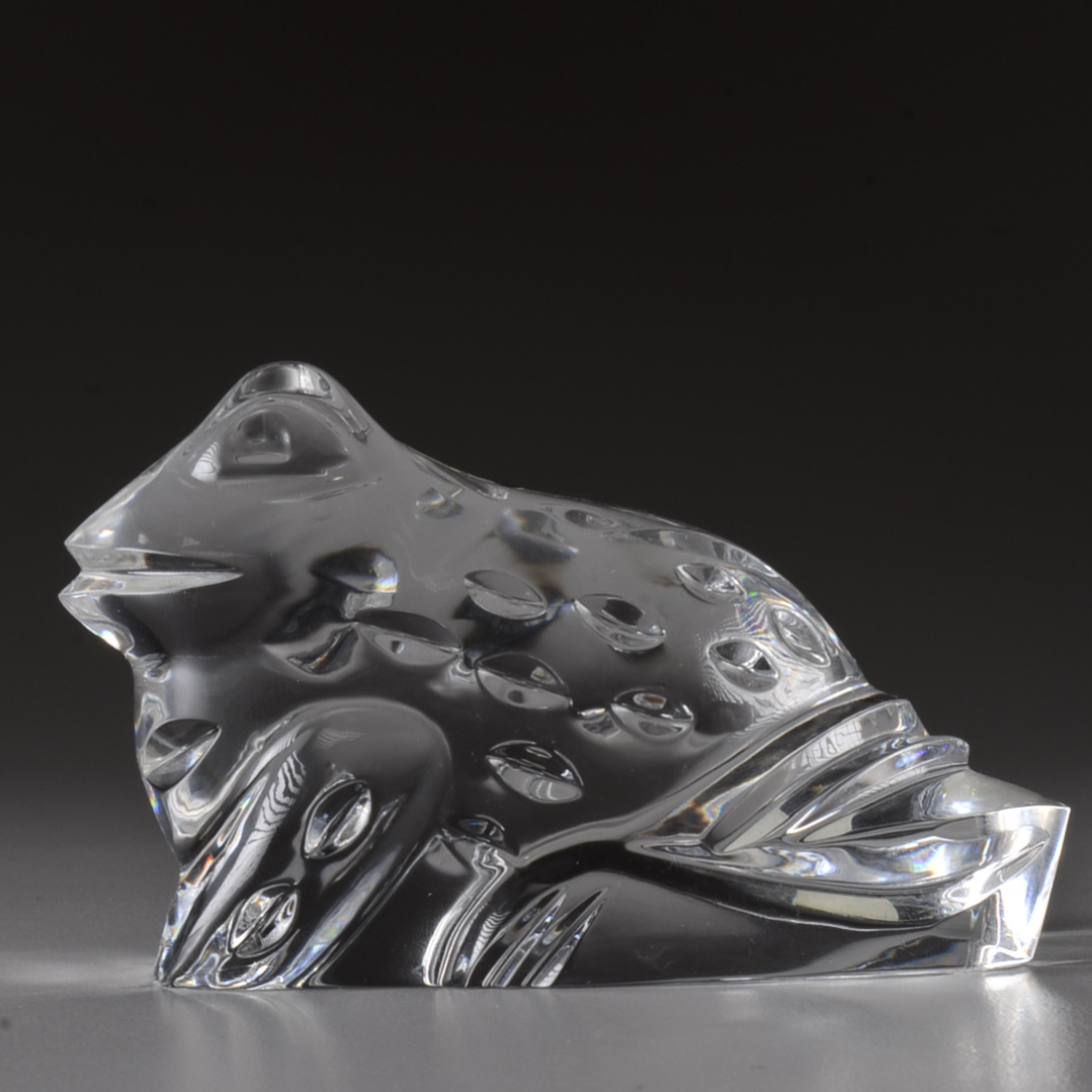 Waterford Crystal Figural Frog Paperweight