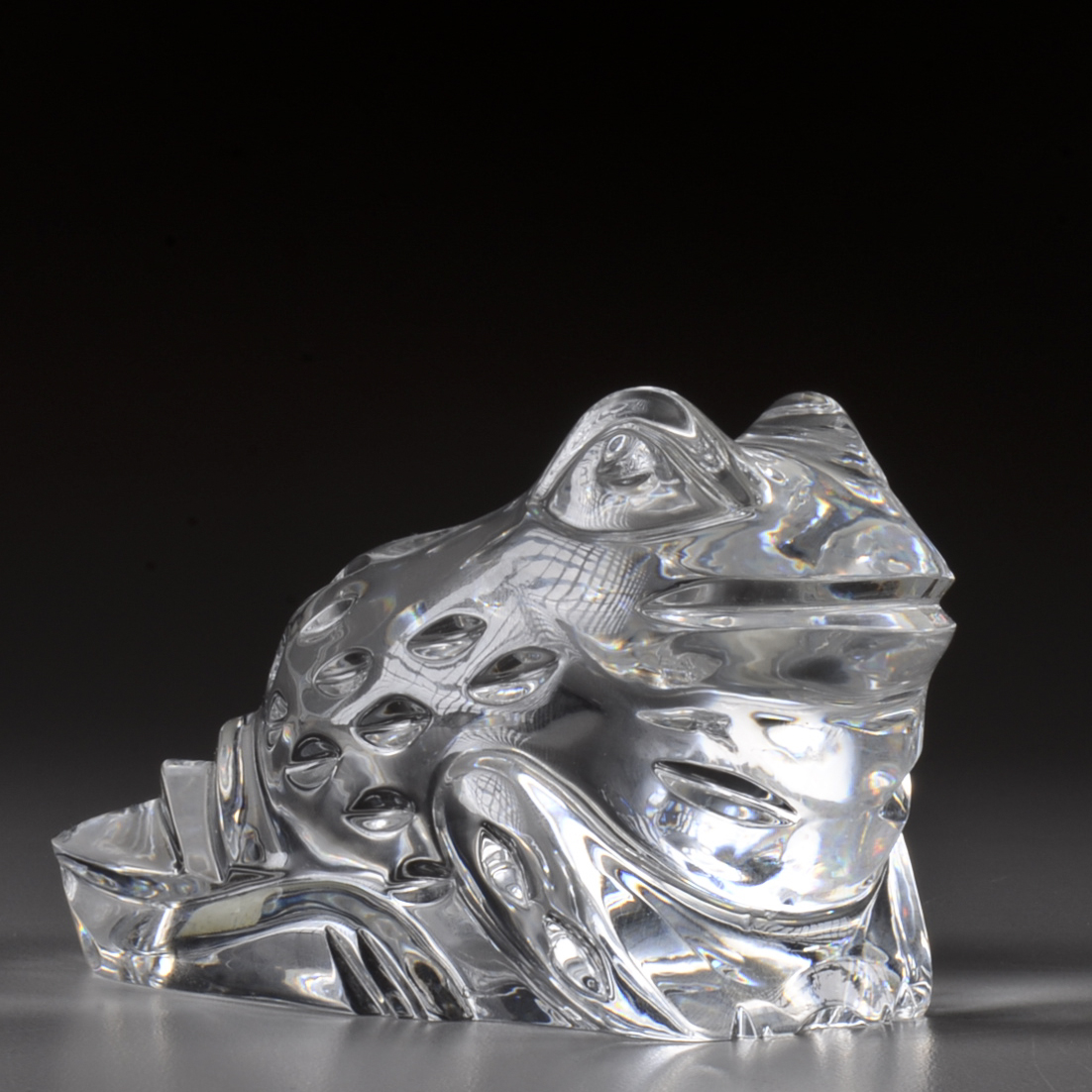 Waterford Crystal Figural Frog Paperweight