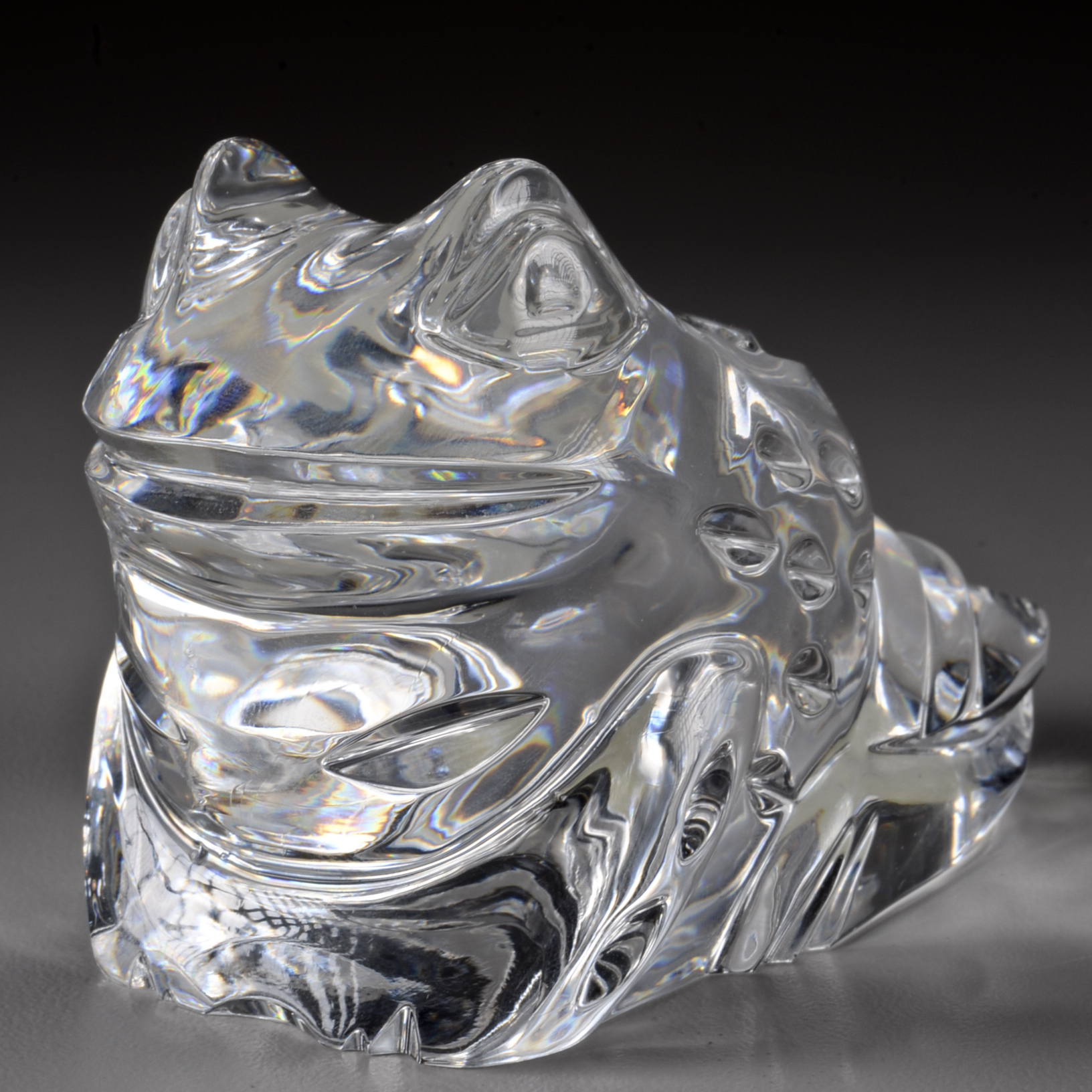 Waterford Crystal Figural Frog Paperweight