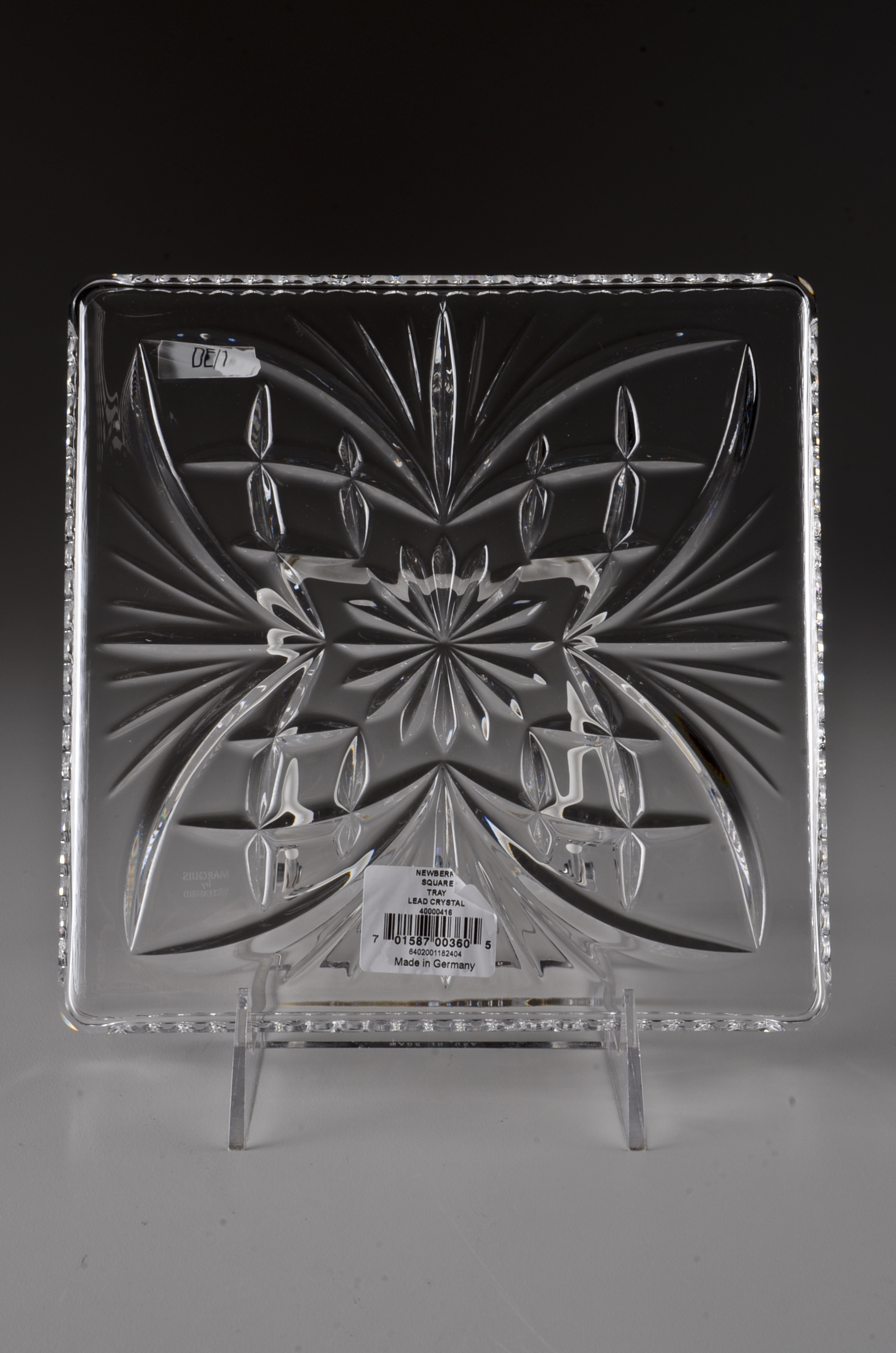 Marquis Waterford "Newberry" Pattern Square Trays