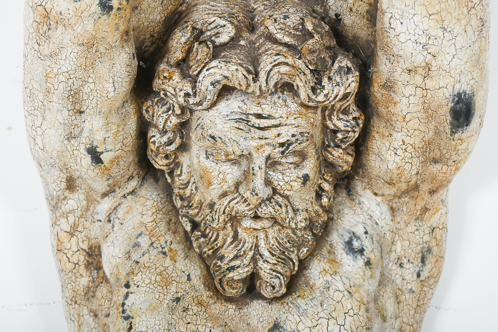 Decorative Fiberglass Pilaster With Atlas