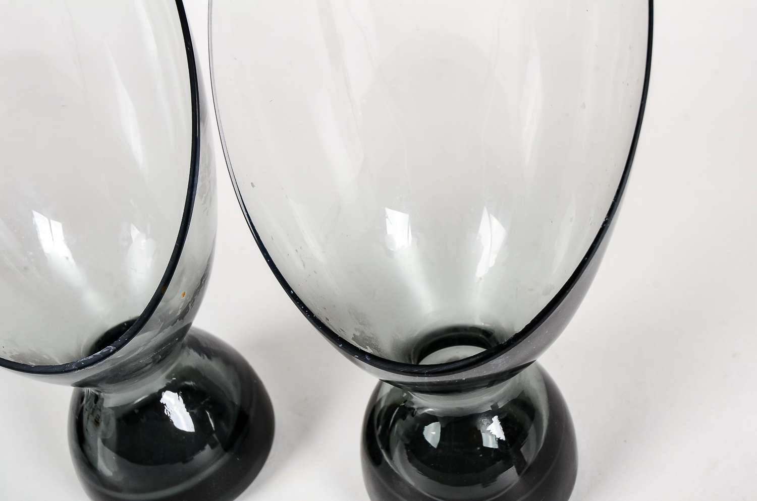 Glass Candle Holders and Bowl