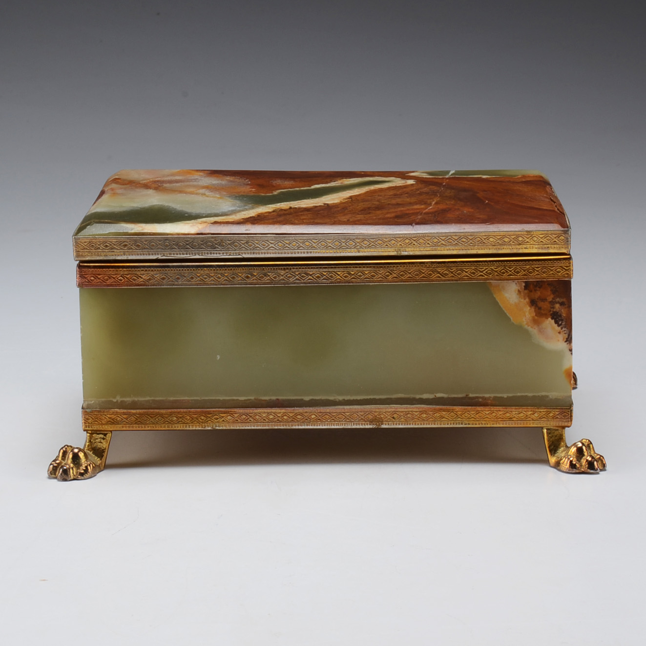 Agate and Ormolu Clawfoot Box