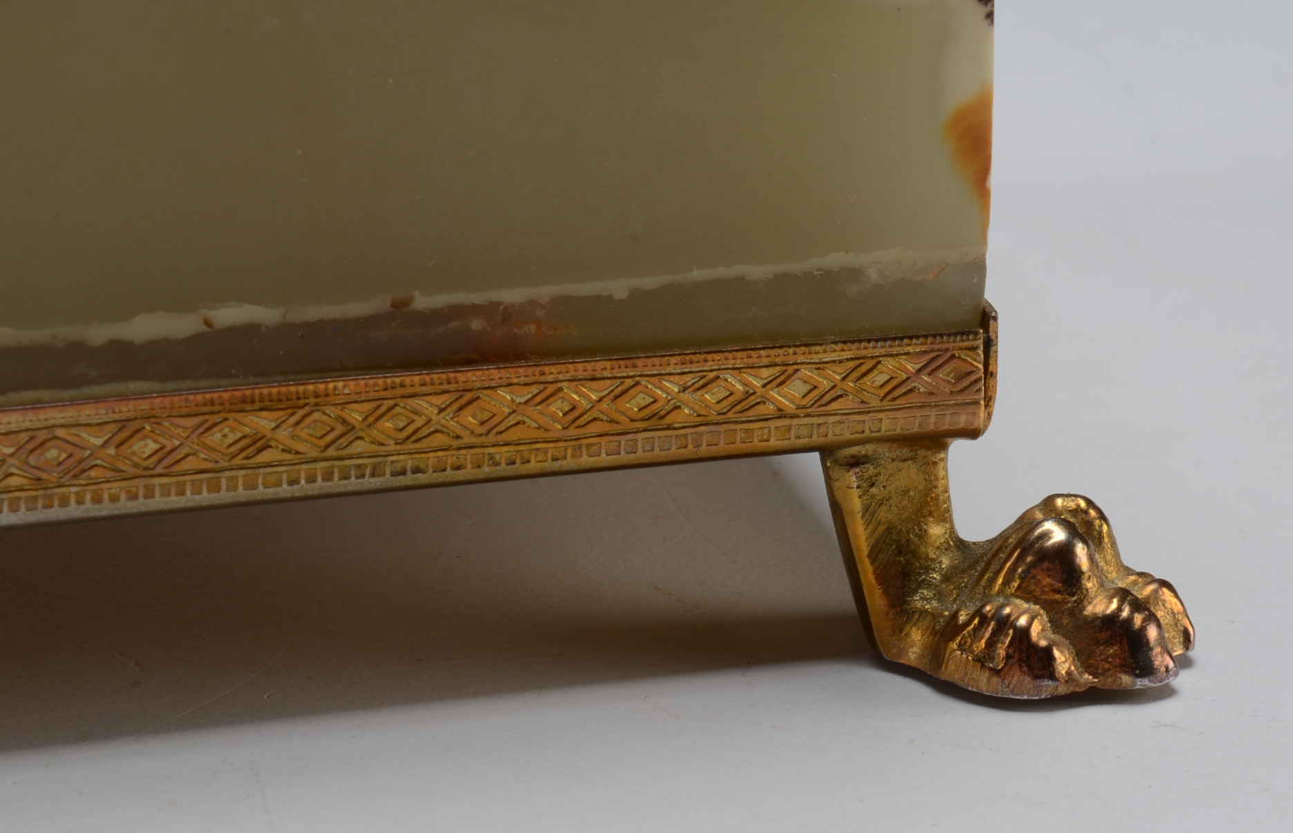 Agate and Ormolu Clawfoot Box