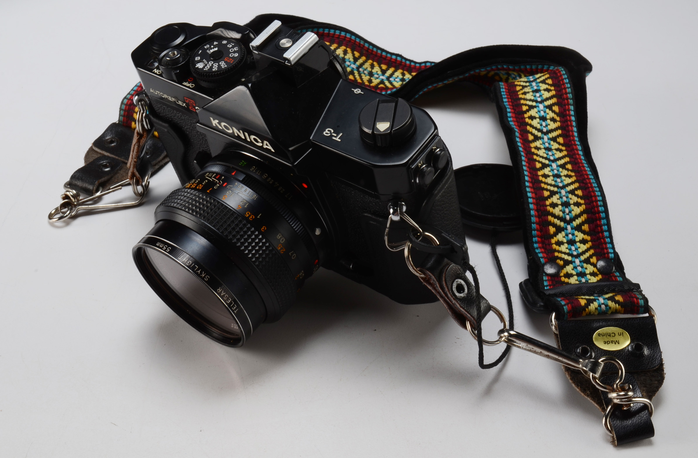 Konica Autoreflex T3 Camera with Case and Accessories