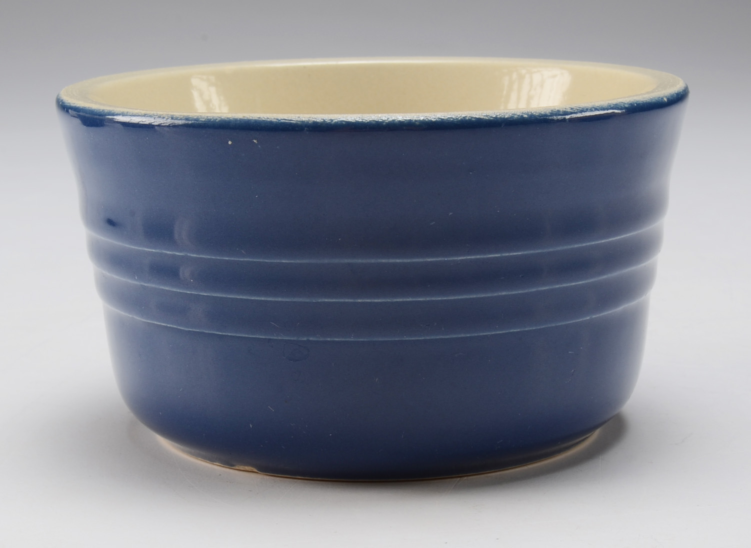 Set of Four Le Creuset "Indigo" Stoneware Ramekins
