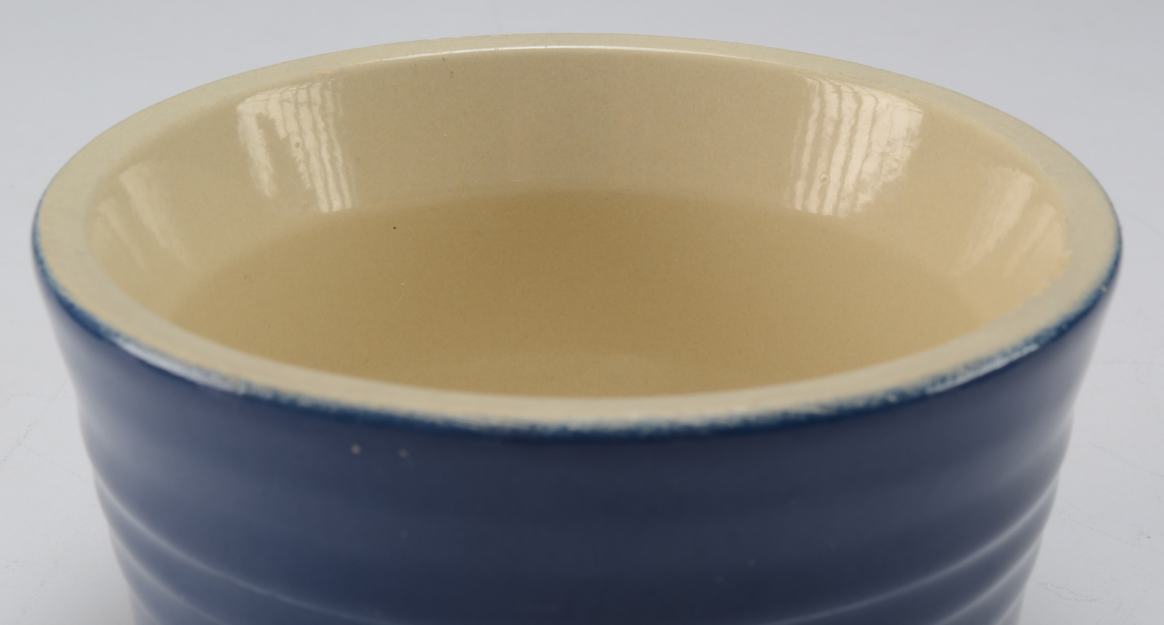 Set of Four Le Creuset "Indigo" Stoneware Ramekins
