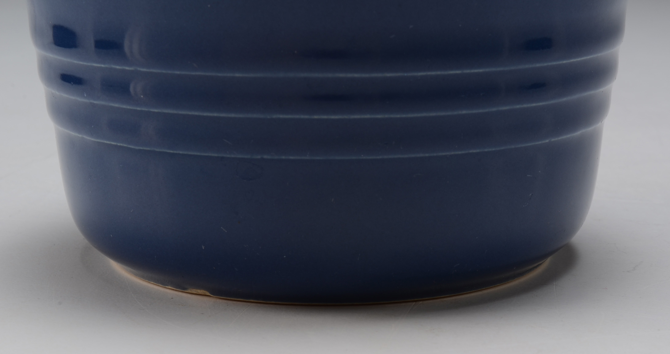 Set of Four Le Creuset "Indigo" Stoneware Ramekins