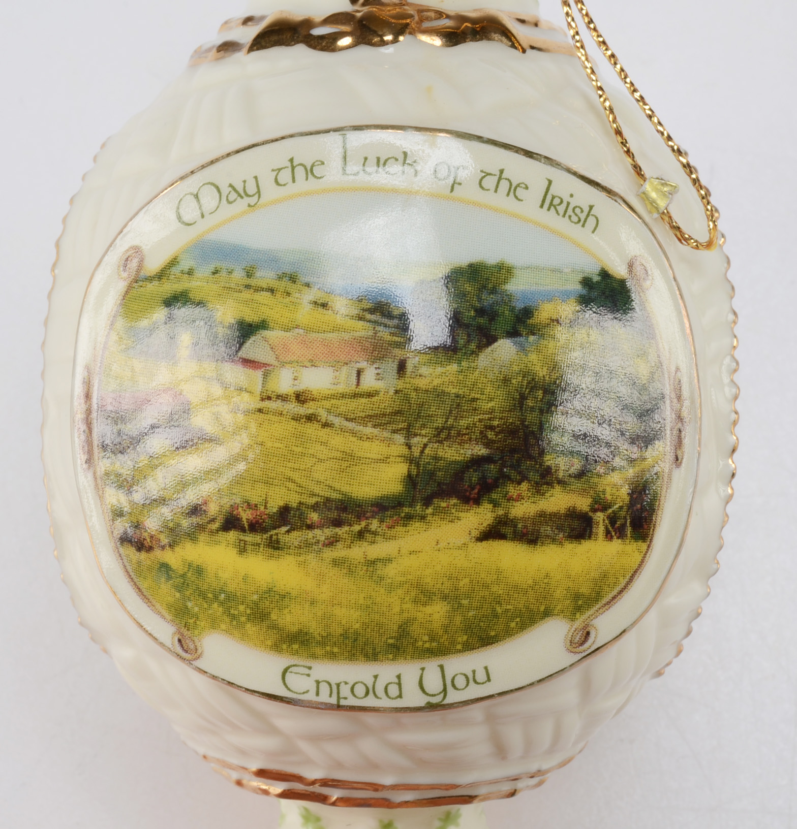 Set of Three "Irish Blessings" Porcelain Ornaments