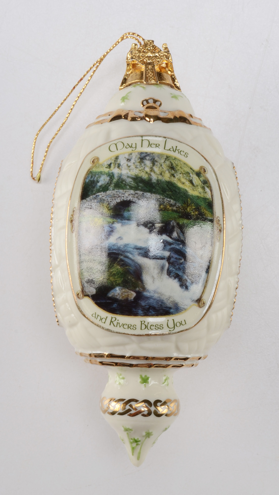 Set of Three "Irish Blessings" Porcelain Ornaments