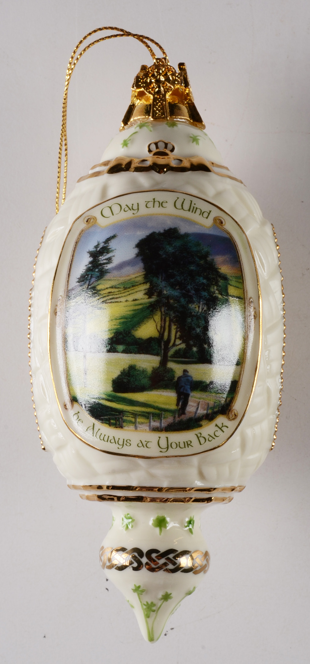 Set of Three "Irish Blessings" Porcelain Ornaments