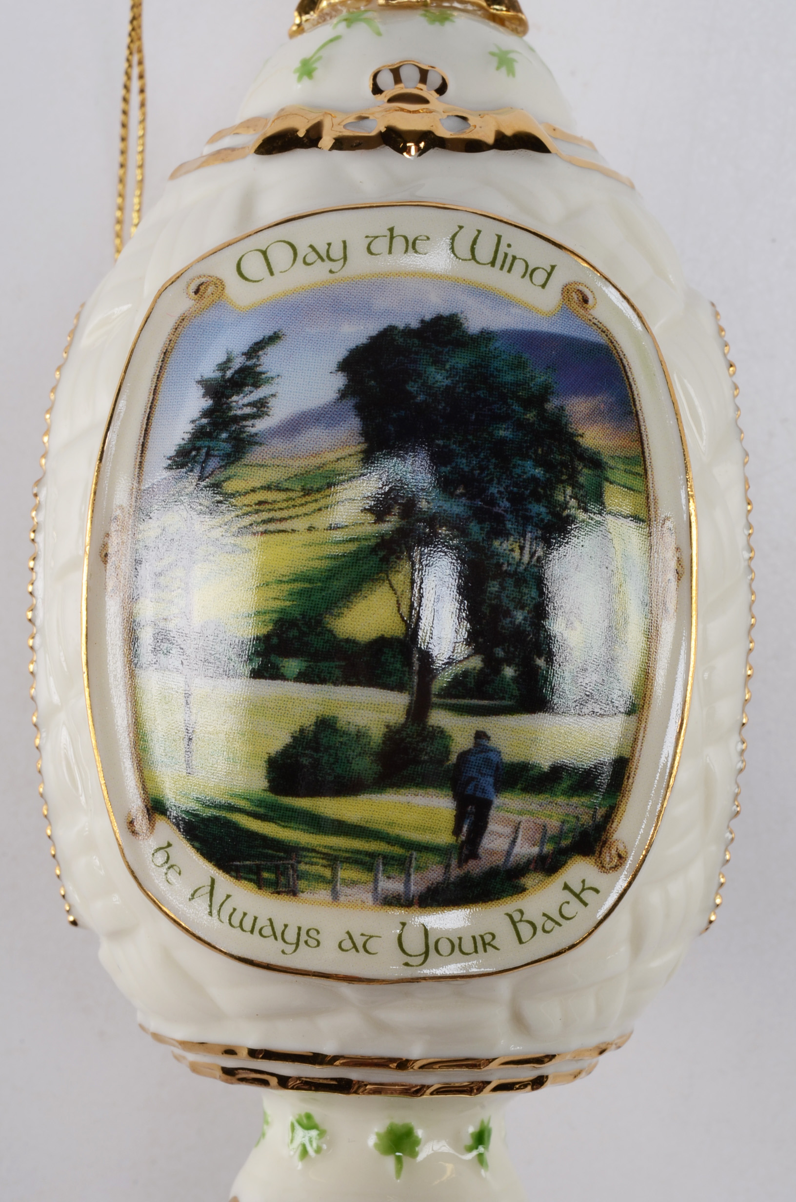 Set of Three "Irish Blessings" Porcelain Ornaments