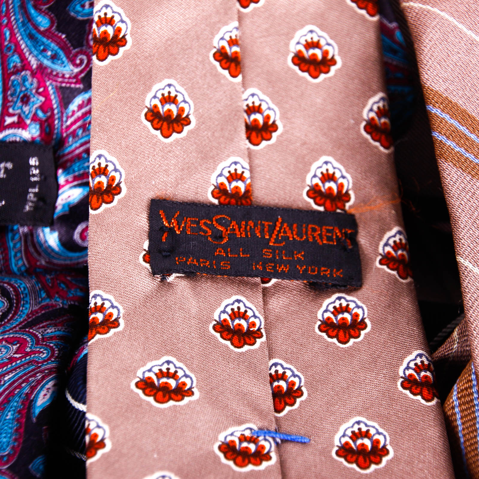 Men's Ties Featuring Christian Dior, Yves Saint Laurent, and Barry of London