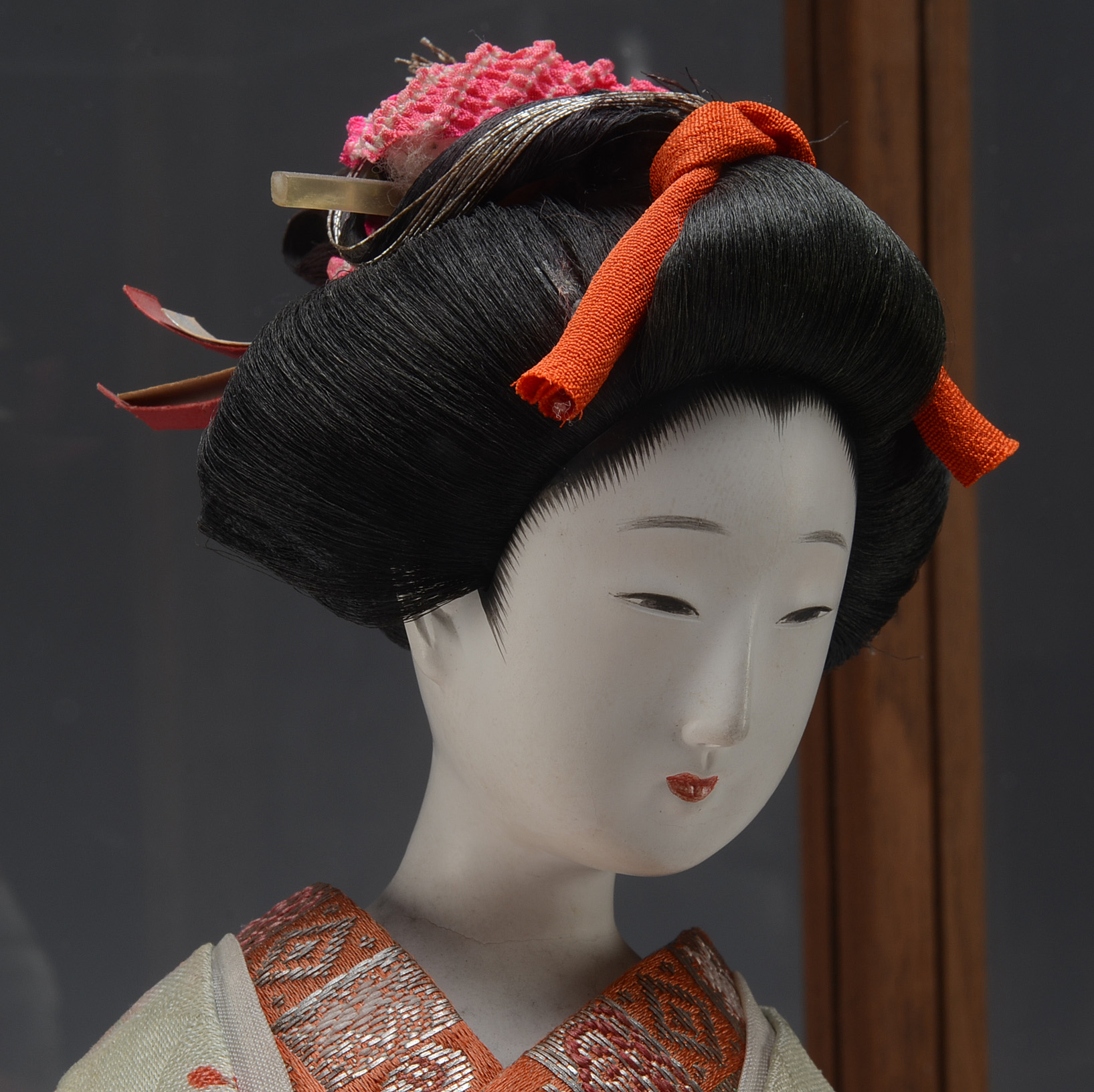 Geisha Doll in Glass Case