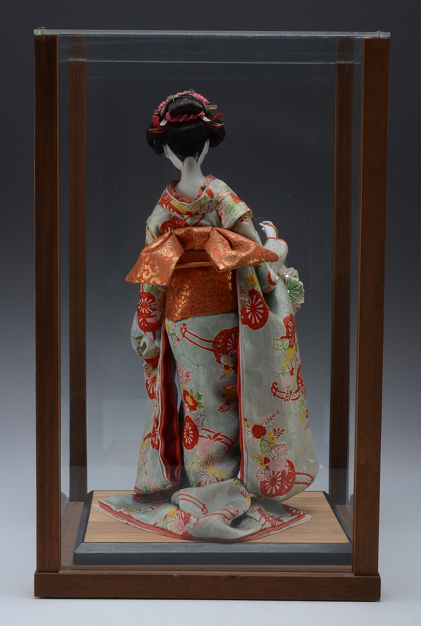Geisha Doll in Glass Case