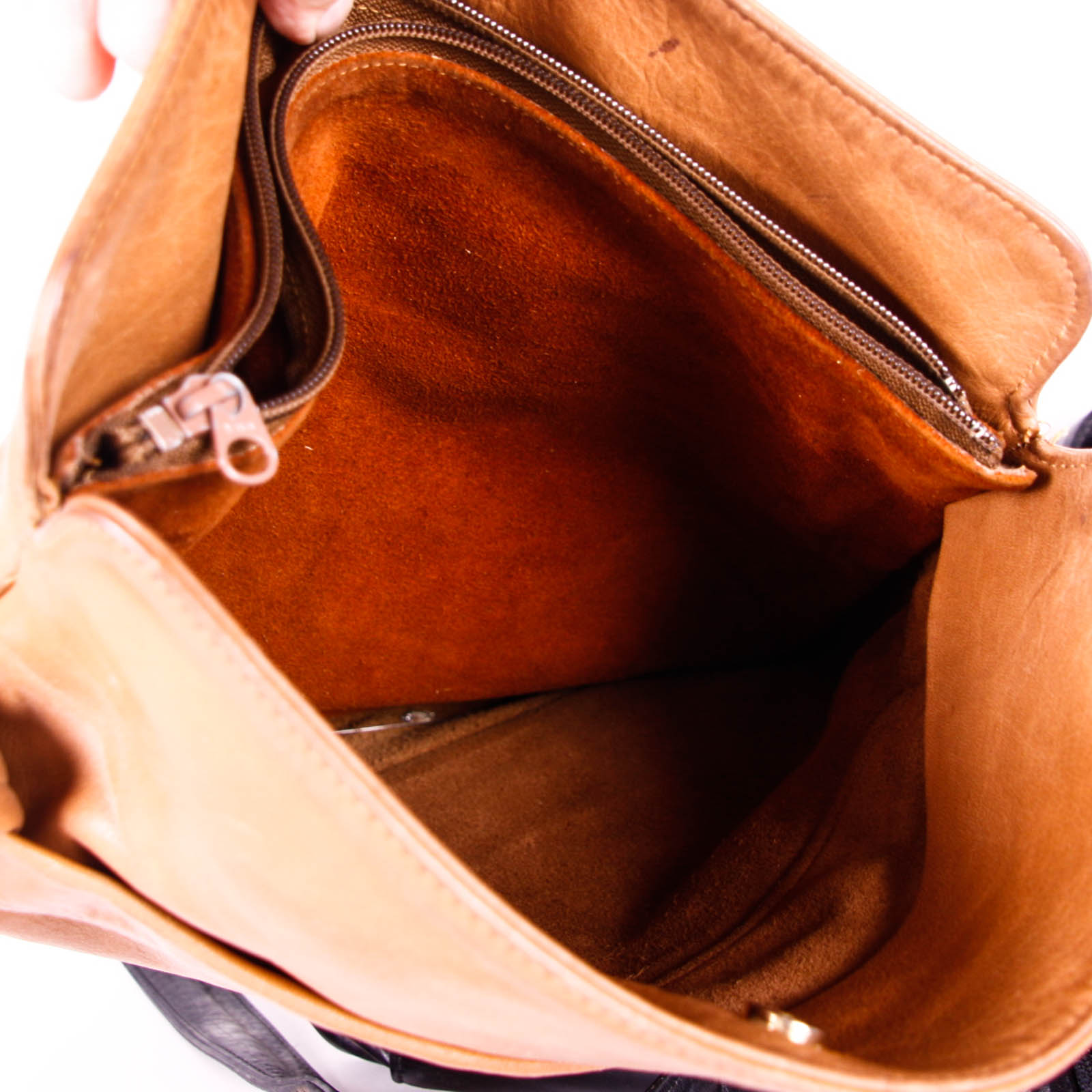 Brown and Black Leather Handbags